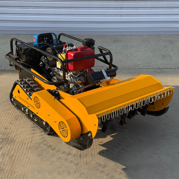 Wireless remote control lawn mower