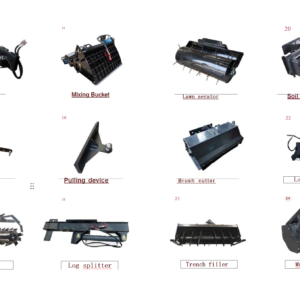 Skid Steer Loader Attachment Hydraulic Tilting Bucket